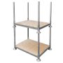 Manurack Mały Mega-M 154,5x118x31cm ocynk z podstawą ze sklejki kreuj swój biznes z Wyposażenie sklepów i instytucji  - Kreuj swój biznes z 4store.pl
