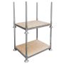 Manurack Mały Mega-M 154,5x118x31cm ocynk z podstawą ze sklejki kreuj swój biznes z Wyposażenie sklepów i instytucji  - Kreuj swój biznes z 4store.pl