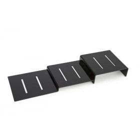 Kaskada (schodek, stopień) 3-poziomowa, 800x250x80mm do prezentacji w ladzie, czarna plexi Dupont Kaskady (schodki) - 4store.pl
