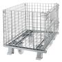 Pojemnik siatkowy gitterbox z kołami Mega-M 80x60x64 cm kosz metalowy składany kreuj swój biznes z Wyposażenie sklepów i instytucji  - Kreuj swój biznes z 4store.pl