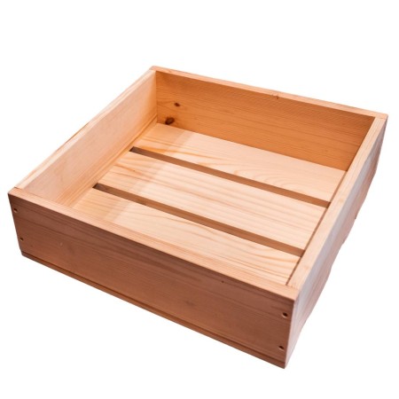 Skrzynka drewniana na pieczywo warzywa owoce Mega-M L-40 cm G-37 cm H-11 cm kreuj swój biznes z Wyposażenie sklepów i instytucji  - Kreuj swój biznes z 4store.pl