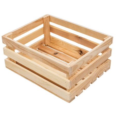 Skrzynka drewniana na warzywa owoce Mega-M L-30 cm G- 40 cm H-18 cm kreuj swój biznes z Wyposażenie sklepów i instytucji  - Kreuj swój biznes z 4store.pl