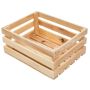 Skrzynka drewniana na warzywa owoce Mega-M L-30 cm G- 40 cm H-18 cm kreuj swój biznes z Wyposażenie sklepów i instytucji  - Kreuj swój biznes z 4store.pl