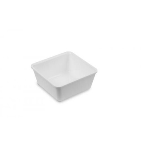 Miska 1,5 L z plexi biała 180x180x80 mm Dupont Dupont Pojemniki z plexi - 4store.pl