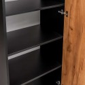 Szafka biurowa Mega-M 60x40x200 cm - wnętrze z półkami i zawiasem drzwi