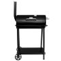 Grill ogrodowy węglowy beczka z pokrywą i kominem Mega-M stolik boczny 53x29 cm kreuj swój biznes z Wyposażenie sklepów i instytucji  - Kreuj swój biznes z 4store.pl
