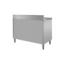 Zlew gastronomiczny spawany z komorą po prawej stronie i szafką Mega-M 120x70x85cm stal nierdzewna kreuj swój biznes z Wyposażenie sklepów i instytucji  - Kreuj swój biznes z 4store.pl