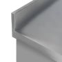 Zlew gastronomiczny spawany z komorą po lewej stronie i z szafką Mega-M 140x60x85 cm stal nierdzewna kreuj swój biznes z Wyposażenie sklepów i instytucji  - Kreuj swój biznes z 4store.pl
