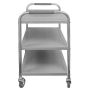 Wózek gastronomiczny kelnerski 90x50x90 cm Mega-M STANDARD 3 półki stal nierdzewna kreuj swój biznes z Wyposażenie sklepów i instytucji  - Kreuj swój biznes z 4store.pl