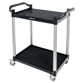 Wózek gastronomiczny kelnerski 80x40x95 cm Mega-M 2 półki tworzywo sztuczne