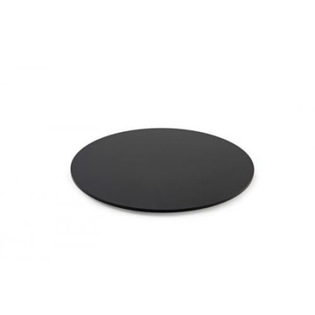 Dysk okrągły z plexi, round + fix, dark smoke, średnica 200 mm, Dupont Dupont Pojemniki z plexi - 4store.pl