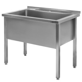 Basen gastronomiczny spawany jednokomorowy Mega-M 100x60x85 cm stal nierdzewna
