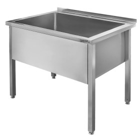 Basen gastronomiczny spawany jednokomorowy Mega-M 120x70x85 cm stal nierdzewna