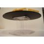 Dysk okrągły z plexi, round + fix, dark smoke, średnica 200 mm, Dupont Dupont Pojemniki z plexi - 4store.pl