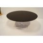 Dysk okrągły z plexi, round + fix, dark smoke, średnica 200 mm, Dupont Dupont Pojemniki z plexi - 4store.pl