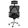 Fotel biurowy obrotowy FURVERO Eclipse BM/A3D/L3D/H2D czarny spełnia wymogi BHP kreuj swój biznes z Wyposażenie sklepów i instytucji  - Kreuj swój biznes z 4store.pl