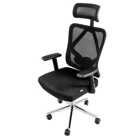 Fotel biurowy obrotowy FURVERO Eclipse BM/A3D/L3D/H2D/S czarny spełnia wymogi BHP kreuj swój biznes z Wyposażenie sklepów i instytucji  - Kreuj swój biznes z 4store.pl