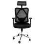 Fotel biurowy obrotowy FURVERO Eclipse BM/A3D/L3D/H2D/S czarny spełnia wymogi BHP kreuj swój biznes z Wyposażenie sklepów i instytucji  - Kreuj swój biznes z 4store.pl