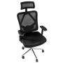 Fotel biurowy obrotowy FURVERO Eclipse BM/A3D/L3D/H2D/S czarny spełnia wymogi BHP kreuj swój biznes z Wyposażenie sklepów i instytucji  - Kreuj swój biznes z 4store.pl