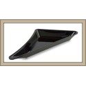 Pojemnik, 535x225x80 mm, lewy trójkąt, czarny, z plexi, Amfiteatr 1, Dupont, Plexiline