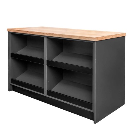 Lada sklepowa sprzedażowa impulsowa Mega-M H-90 cm L-125 cm G-60 cm antracyt kreuj swój biznes z Wyposażenie sklepów i instytucji  - Kreuj swój biznes z 4store.pl