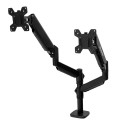 Uchwyt na monitor do biurka FURVERO HK002 22-32" 2 regulowane ramiona sprężyna gazowa czarny