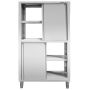 Szafa gastronomiczna przelotowa Mega-M 4-drzwiowa 100x50x180 cm stal nierdzewna kreuj swój biznes z Wyposażenie sklepów i instytucji  - Kreuj swój biznes z 4store.pl