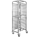 Wózek regał mobilny gastronomiczny na tace Mega-M 62x47x174 cm stal nierdzewna