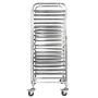 Wózek regał mobilny gastronomiczny na tace Mega-M 62x47x174 cm stal nierdzewna kreuj swój biznes z Wyposażenie sklepów i instytucji  - Kreuj swój biznes z 4store.pl