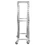 Wózek regał mobilny gastronomiczny na tace Mega-M 62x47x174 cm stal nierdzewna kreuj swój biznes z Wyposażenie sklepów i instytucji  - Kreuj swój biznes z 4store.pl