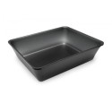 Pojemnik z plexi GN 1/2 80 dark smoke - widok z góry pod kątem na wnętrze