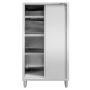 Szafa gastronomiczna Mega-M 2-drzwiowa 100x60x200 cm stal nierdzewna kreuj swój biznes z Wyposażenie sklepów i instytucji  - Kreuj swój biznes z 4store.pl
