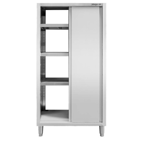 Szafa gastronomiczna przelotowa Mega-M 2-drzwiowa 100x50x180 cm stal nierdzewna kreuj swój biznes z Wyposażenie sklepów i instytucji  - Kreuj swój biznes z 4store.pl