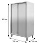 Szafa gastronomiczna przelotowa Mega-M 2-drzwiowa 100x50x180 cm stal nierdzewna kreuj swój biznes z Wyposażenie sklepów i instytucji  - Kreuj swój biznes z 4store.pl