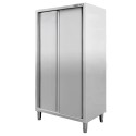 Szafa gastronomiczna Mega-M 80x60x180 cm - widok z przodu i boku, drzwi przesuwne