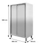 Szafa gastronomiczna przelotowa Mega-M 2-drzwiowa 100x60x180 cm stal nierdzewna kreuj swój biznes z Wyposażenie sklepów i instytucji  - Kreuj swój biznes z 4store.pl