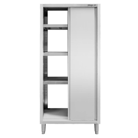 Szafa gastronomiczna przelotowa Mega-M 2-drzwiowa 80x50x200 cm stal nierdzewna kreuj swój biznes z Wyposażenie sklepów i instytucji  - Kreuj swój biznes z 4store.pl