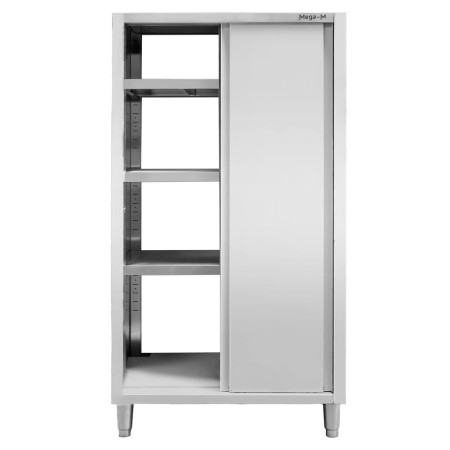Szafa gastronomiczna przelotowa Mega-M 2-drzwiowa 100x50x200 cm stal nierdzewna kreuj swój biznes z Wyposażenie sklepów i instytucji  - Kreuj swój biznes z 4store.pl