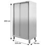 Szafa gastronomiczna przelotowa Mega-M 2-drzwiowa 100x50x200 cm stal nierdzewna kreuj swój biznes z Wyposażenie sklepów i instytucji  - Kreuj swój biznes z 4store.pl