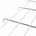 Półka do gitterboxu Mega-M 121x75 cm - haczyki mocujące i druty z bliska