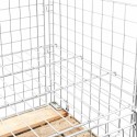 Półka do gitterboxu Mega-M 121x75 cm - widok wnętrza z zamontowaną półką
