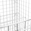Półka do gitterboxu Mega-M 121x75 cm - zbliżenie na siatkę i zaczepy mocujące