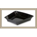 Pojemnik 22,5°, 26,5x26,5x5 cm, narożnik, z plexi, dark smoke, system Amfiteatr 1, Dupont