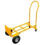Rozkładany wózek transportowy 2w1 magazynowy młynarka taczkowy Mega-M 250kg żółty kreuj swój biznes z Wyposażenie sklepów i instytucji  - Kreuj swój biznes z 4store.pl