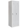 Szafka BHP ubraniowa Mega-M pracownicza 2-drzwiowa S-60 cm szara WYSYŁKA PALETOWA kreuj swój biznes z Wyposażenie sklepów i instytucji  - Kreuj swój biznes z 4store.pl