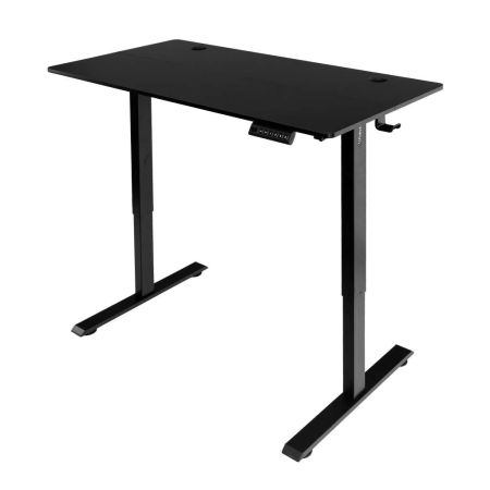 Biurko regulowane elektrycznie FURVERO z blatem 120x60 cm czarne kreuj swój biznes z Wyposażenie sklepów i instytucji  - Kreuj swój biznes z 4store.pl