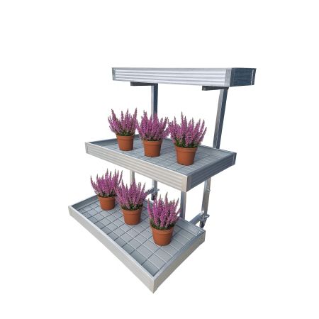 Stół zalewowy jednostronny ekspozytor 65x2 35x1 typu "Piramida 1,1" kreuj swój biznes z Wyposażenie sklepów i instytucji  - Kreuj swój biznes z 4store.pl