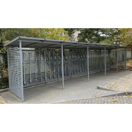 Wiata rowerowa "Zorza V" zabudowana na 25 rowerów / 1050cm kreuj swój biznes z Wyposażenie sklepów i instytucji  - Kreuj swój biznes z 4store.pl