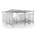 Wiata rowerowa "Zorza II" obustronna na 20 rowerów / 420cm