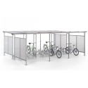 Wiata rowerowa "Zorza II" obustronna na 30 rowerów / 630cm